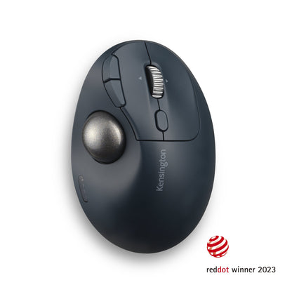 Kensington Pro Fit Ergo TB550 ratón Diestro RF inalámbrico + bluetooth