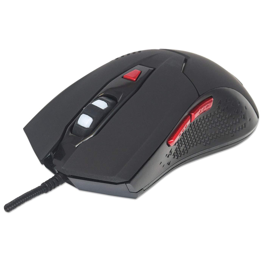 Manhattan 176071 ratón Juego Ambidiestro USB tipo A 2400 DPI