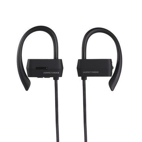 Perfect Choice PC-116677 audífono y auriculare Auriculares Inalámbrico Gancho de oreja Deportes MicroUSB Bluetooth Negro