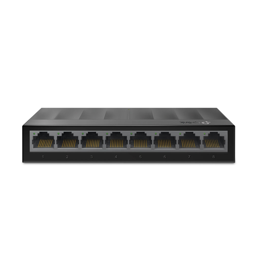 Switch para escritorio Tp-link de 8 Puertos RJ45 10/100/1000Mbps con auto-negociación con carcasa de plástico