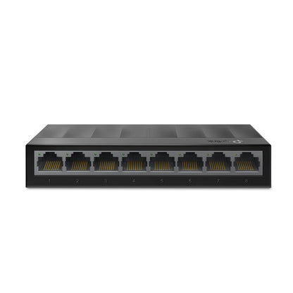 Switch para escritorio Tp-link de 8 Puertos RJ45 10/100/1000Mbps con auto-negociación con carcasa de plástico