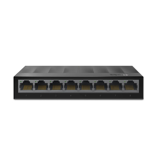 Switch para escritorio Tp-link de 8 Puertos RJ45 10/100/1000Mbps con auto-negociación con carcasa de plástico