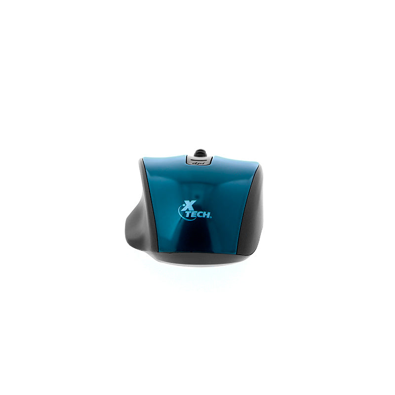 Mouse optico XTech XTM-320 - Conexion USB - 4 botones - Color Verde Metalico