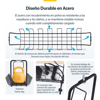 StarTech.com S1MB-DESK-CABLE-TRAY organizador de cables Cesta de cables 1 pieza(s)