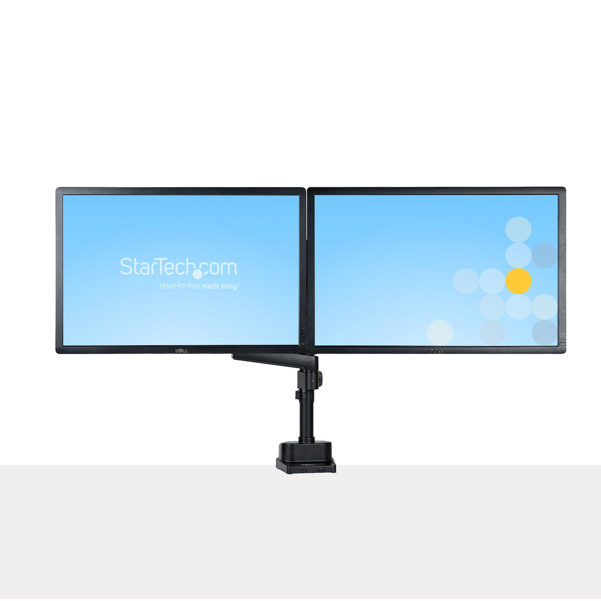 StarTech.com ARMDUALPIVOT soporte para pantalla plana 81.3 cm (32") Escritorio Negro