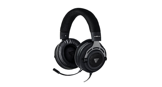 Diadema Game Factor HSG601 Micrófono Removible Amplificador USB Stand Color Negro