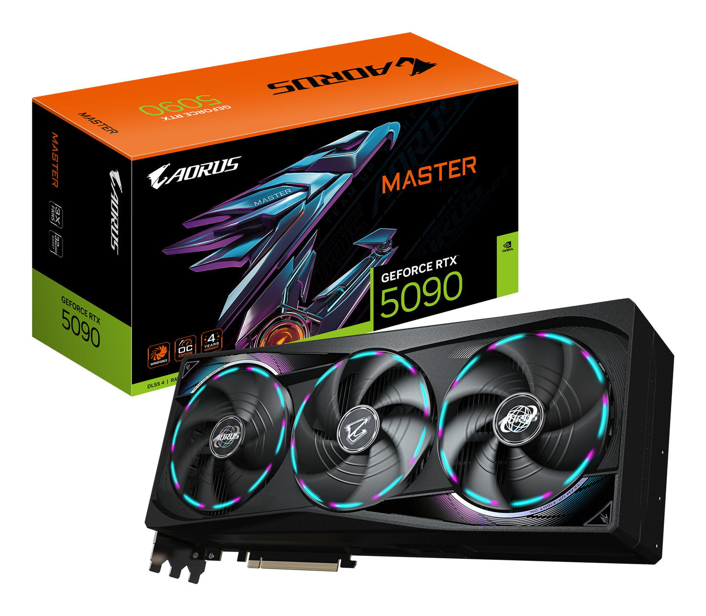 Tarjeta de Video AORUS NVIDIA GeForce RTX 5090 MASTER 32GB 512-bit GDDR7 PCI Express x16 5.0