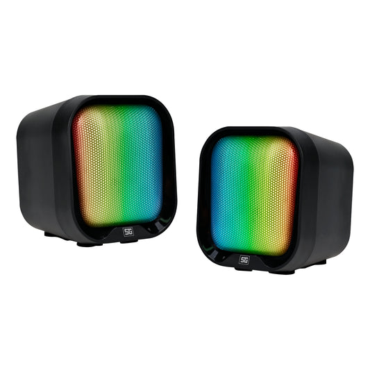 BOCINAS VORAGO START THE GAME SPK-109 RGB / USB PARA COMPUTADORA / 2.2WATTS