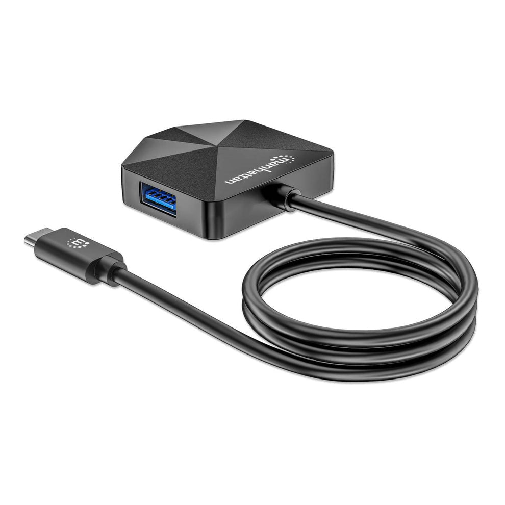 Manhattan 181150 base para laptop o replicador de puertos Alámbrico USB 3.2 Gen 2 (3.1 Gen 2) Type-C Negro