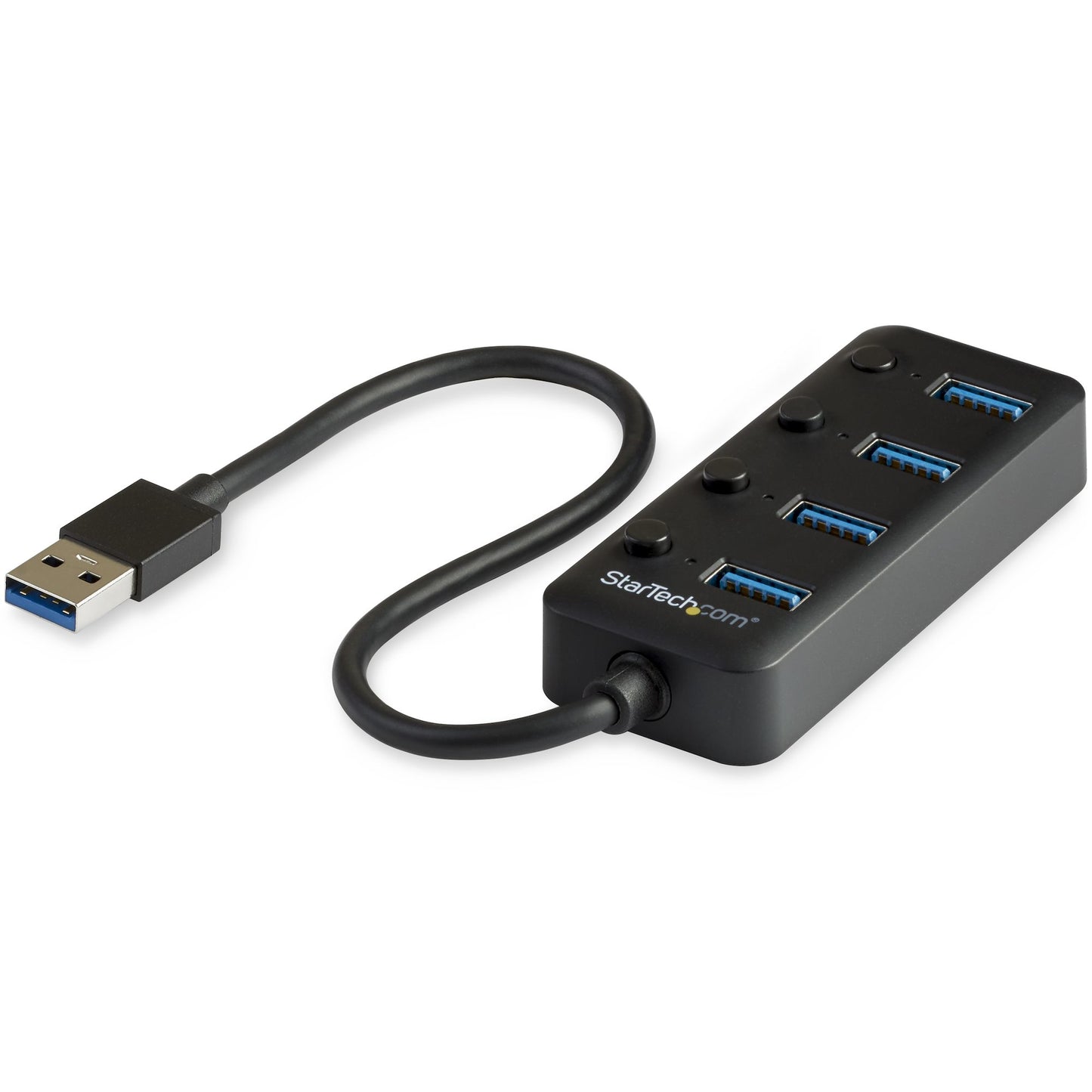 StarTech.com HB30A4AIB nodo concentrador USB 3.2 Gen 1 (3.1 Gen 1) Type-A 5000 Mbit/s Negro