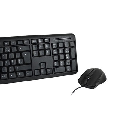 Kit Teclado y Mouse Perfect Choice Alámbrico USB Resistentes a Derrames