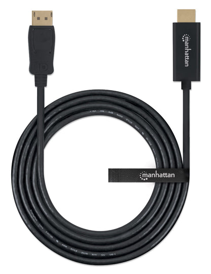 Cable Manhattan DisplayPort/HDMI M-M 1080p1.8m Color Negro