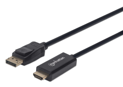 Cable Manhattan DisplayPort/HDMI M-M 1080p1.8m Color Negro