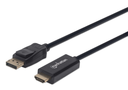 Cable Manhattan DisplayPort/HDMI M-M 1080p1.8m Color Negro
