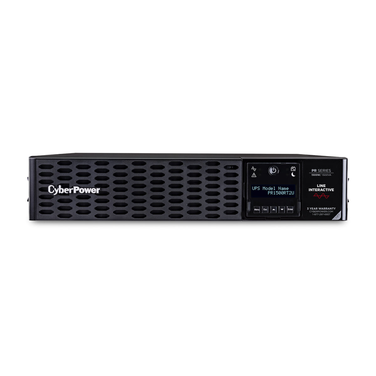 CyberPower PR1500RT2U sistema de alimentación ininterrumpida (UPS) Línea interactiva 1.5 kVA 1500 W 8 salidas AC