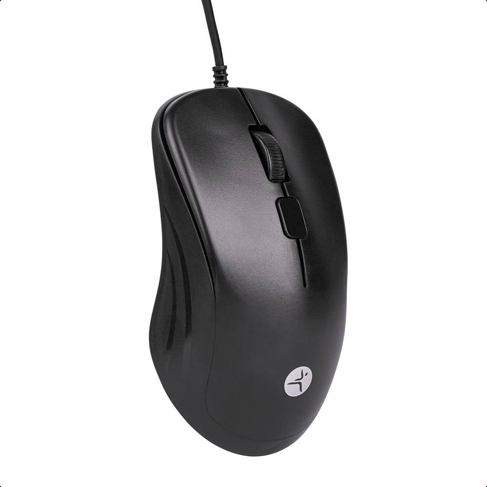 Mouse Alambrico TechZone de Materiales ABS 3Botones 1200Dpi Longitud de Cable 1.35Metros