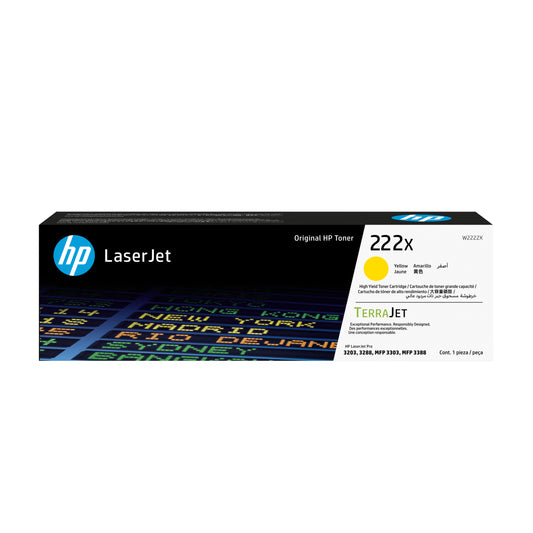 Toner HP LaserJet 222X Amarillo