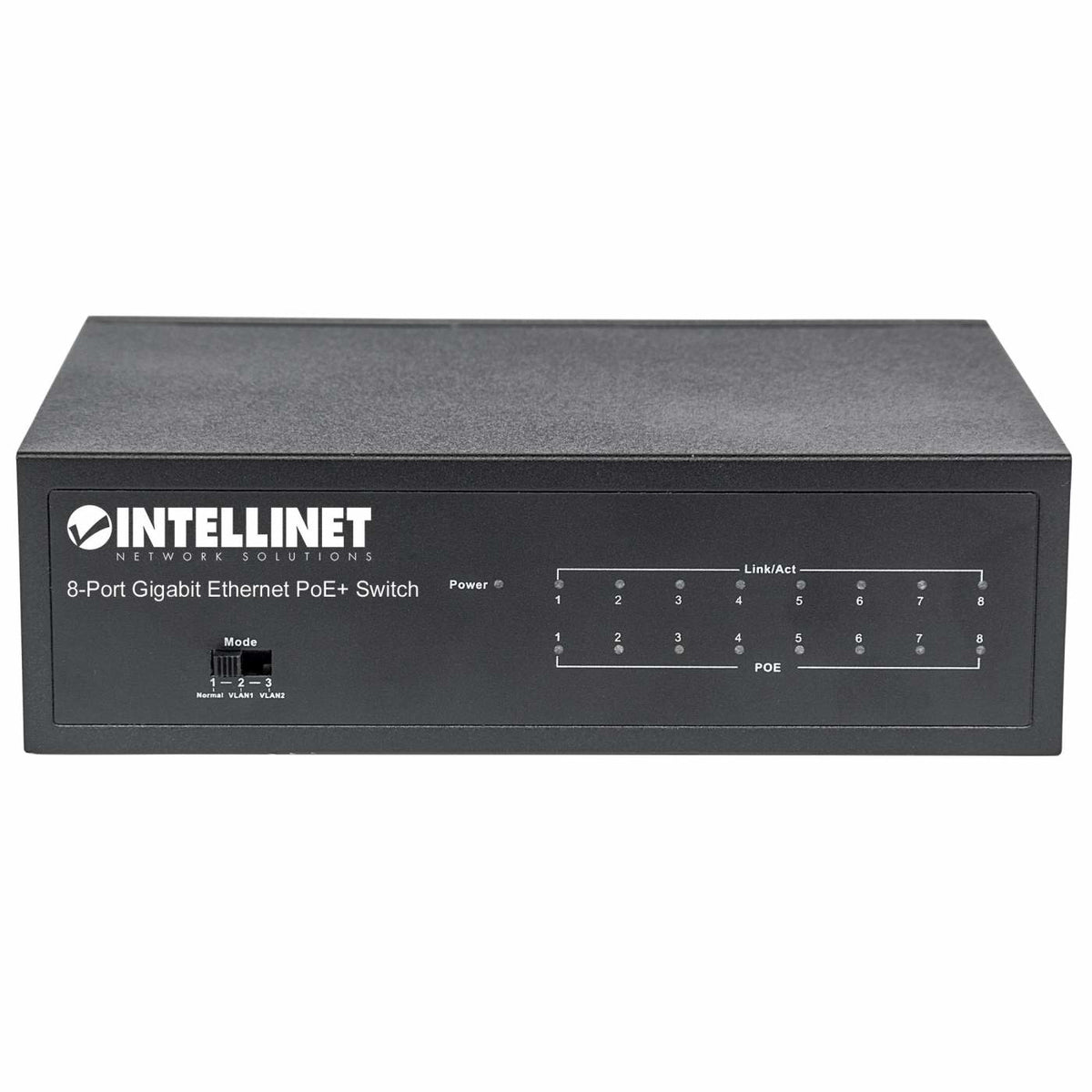Intellinet 561204 dispositivo de redes Gestionado Gigabit Ethernet (10/100/1000) Energía sobre Ethernet (PoE) Negro