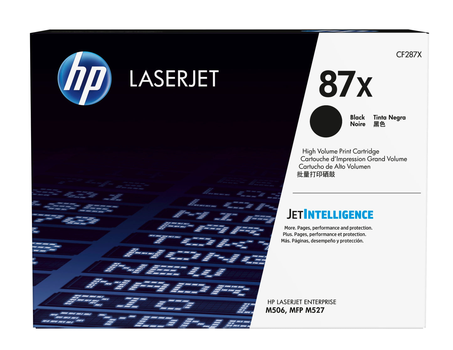 Toner HP LaserJet 87X Negro Alto Rendimiento