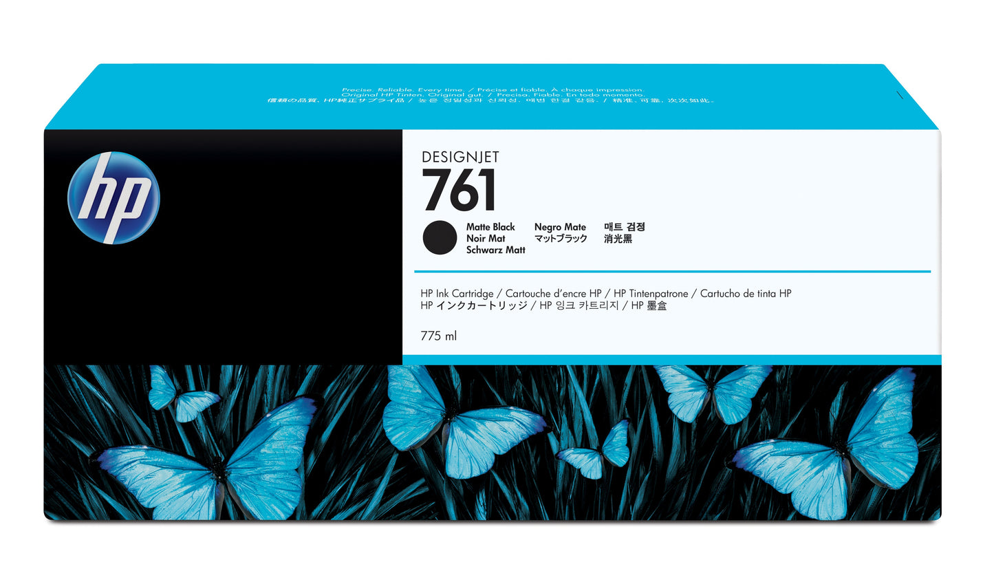 Tinta HP LF 761 Negro Mate T7100 DesignJet 775ML