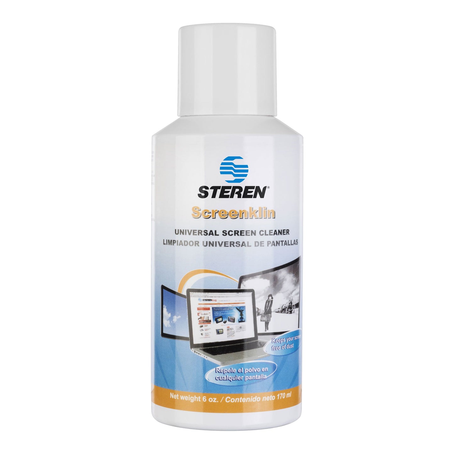 LIMPIADOR STEREN P/PANTALLAS REPELENTE AL POLVO 170ML