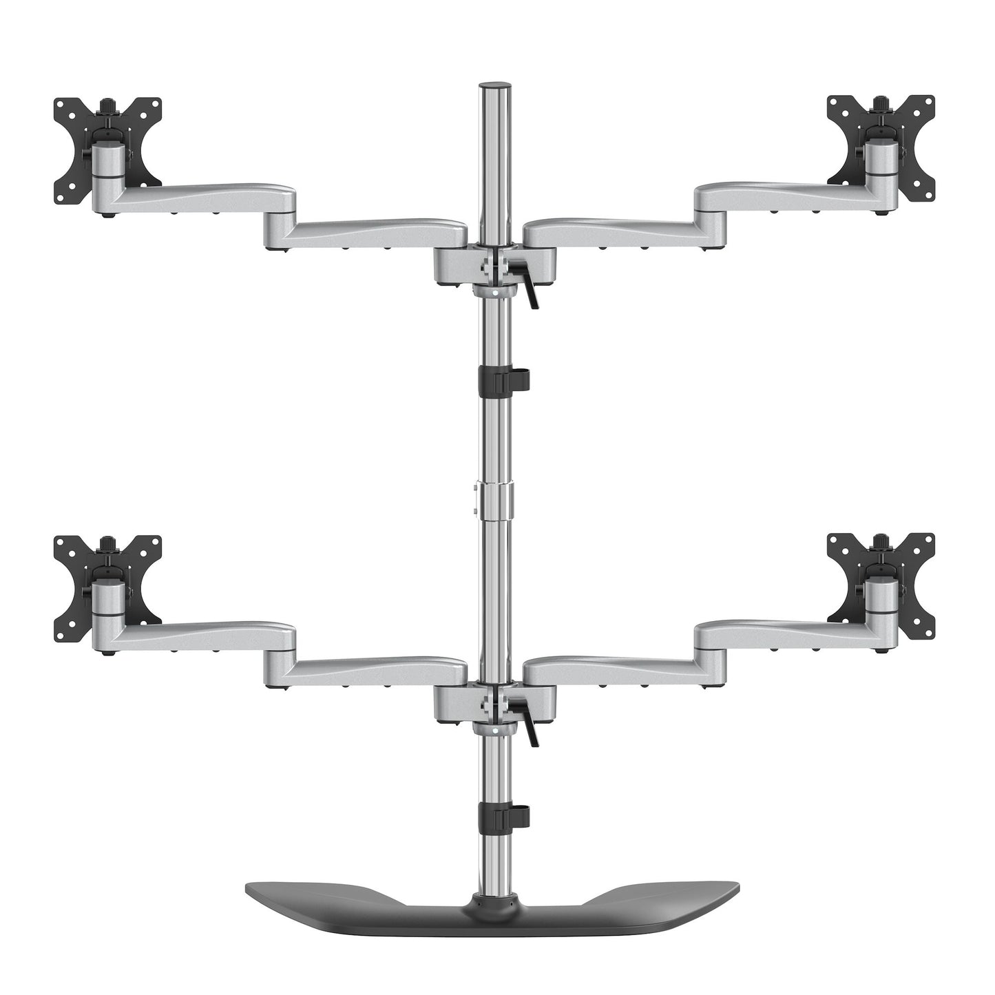 StarTech.com ARMQUADSS soporte para pantalla plana 81.3 cm (32") Negro, Plata