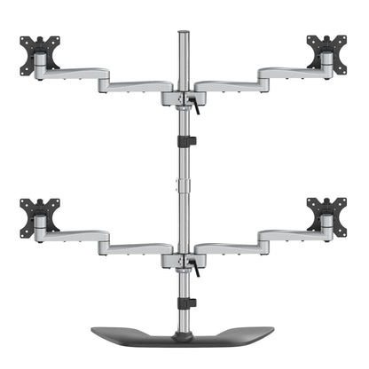 StarTech.com ARMQUADSS soporte para pantalla plana 81.3 cm (32") Negro, Plata