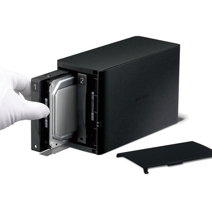 Buffalo LinkStation SoHo NAS Escritorio Marvell Armada 370 0.256 GB DDR3 8 TB Unidad de disco duro Negro