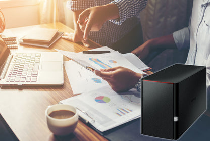 Buffalo LinkStation SoHo NAS Escritorio Marvell Armada 370 0.256 GB DDR3 12 TB Unidad de disco duro Negro