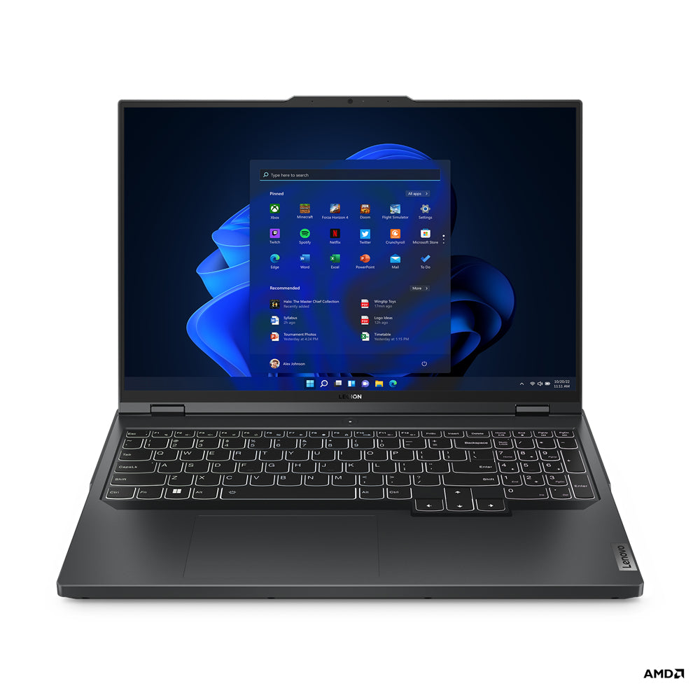 Lenovo Legion Pro 5 16ARX8 AMD Ryzen™ 7 7745HX Computadora portátil 40.6 cm (16") WQXGA 16 GB DDR5-SDRAM 512 GB SSD NVIDIA GeForce RTX 4060 Wi-Fi 6E (802.11ax) Windows 11 Home Español Gris