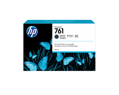 Tinta HP LF 761 Gris Oscuro T7100 DesignJet 400ML