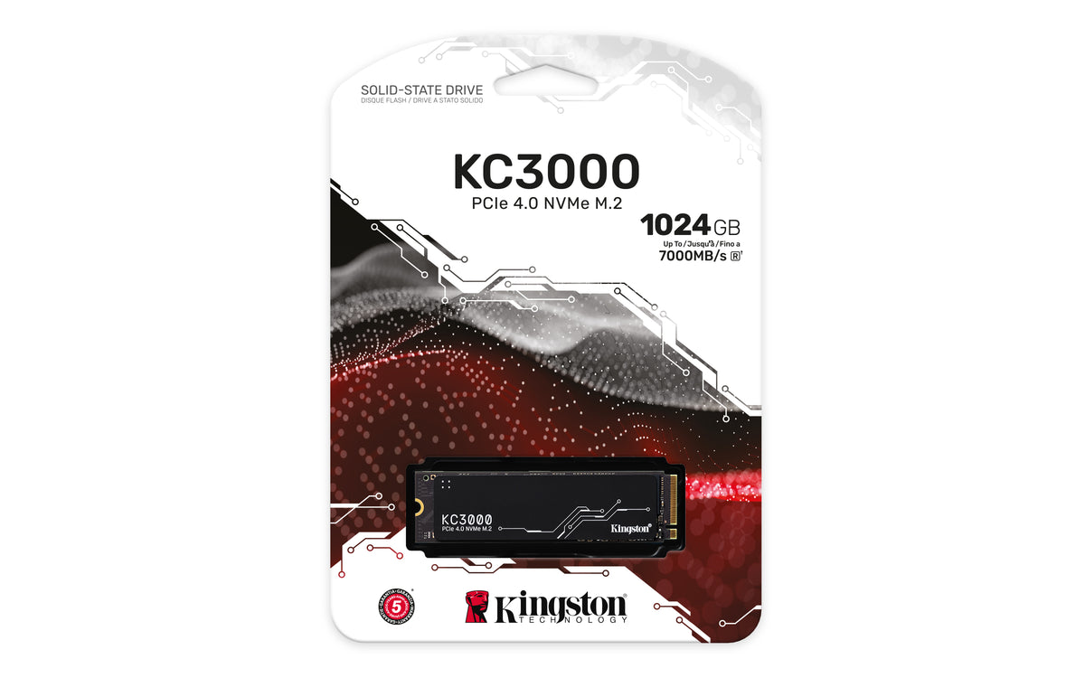 Unidad de Estado Sólido SSD Kingston KC3000 1024GB PCI Express 4.0