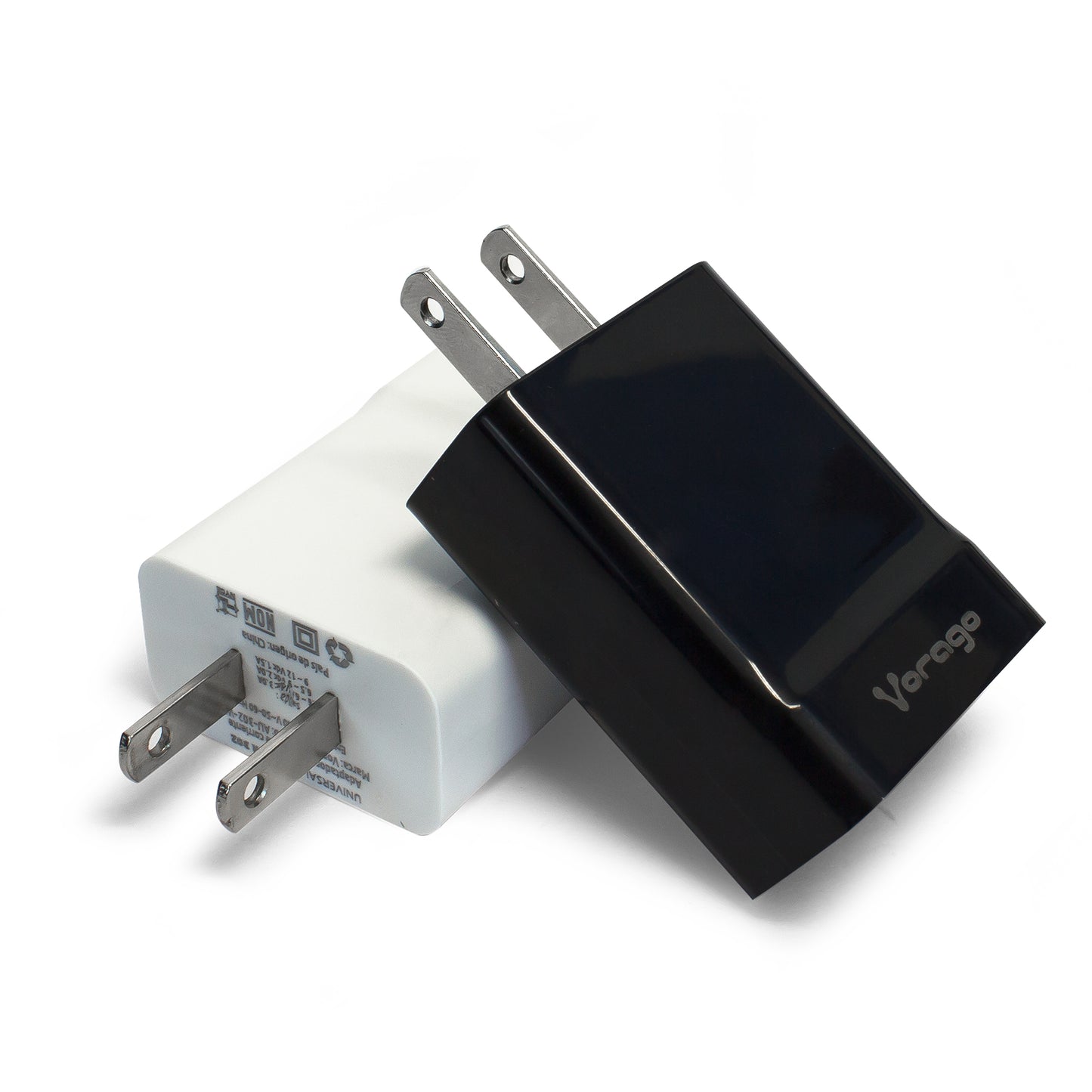 Cargador Vorago AU-302 Pared Carga Rápida 2.4A USB Color Negro