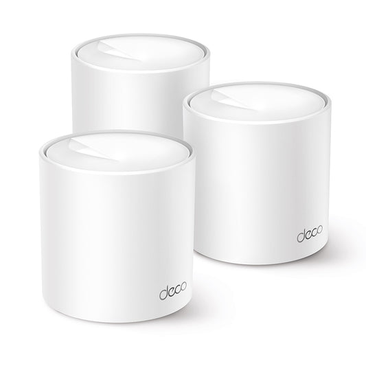 Router Wi-Fi 6 de malla TP-Link Deco X10 AX1500 de doble banda, paquete de 3, blanco