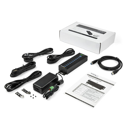 StarTech.com HB30A10AME nodo concentrador USB 3.2 Gen 1 (3.1 Gen 1) Type-B 5000 Mbit/s Negro