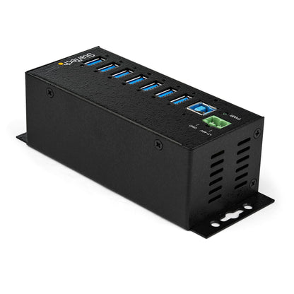 StarTech.com HB30A7AME nodo concentrador USB 3.2 Gen 1 (3.1 Gen 1) Type-B 5000 Mbit/s Negro