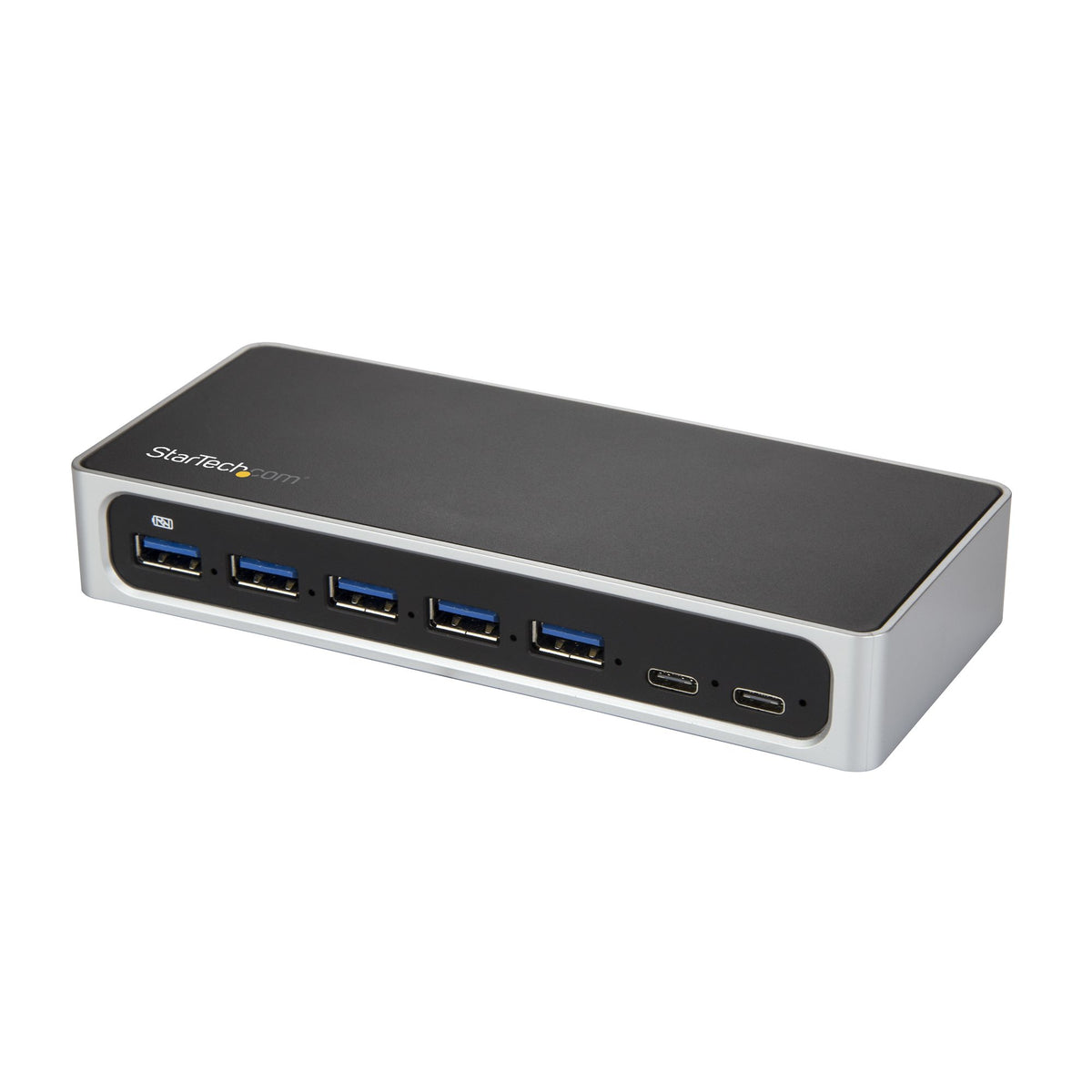 StarTech.com HB30C5A2CSC nodo concentrador USB 3.2 Gen 1 (3.1 Gen 1) Type-B 5000 Mbit/s Negro, Plata