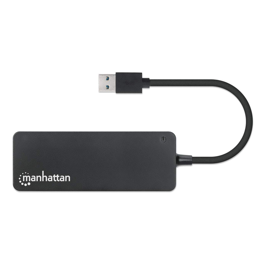 Manhattan 164900 nodo concentrador USB 3.2 Gen 1 (3.1 Gen 1) Type-A 5000 Mbit/s Negro