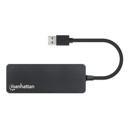 Manhattan 164900 nodo concentrador USB 3.2 Gen 1 (3.1 Gen 1) Type-A 5000 Mbit/s Negro