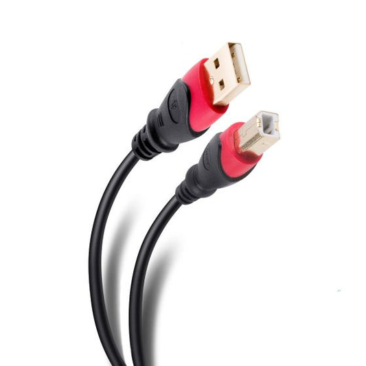 Cable STEREN USB a USB tipo B de 7.2 m reforzado con conectores dorados