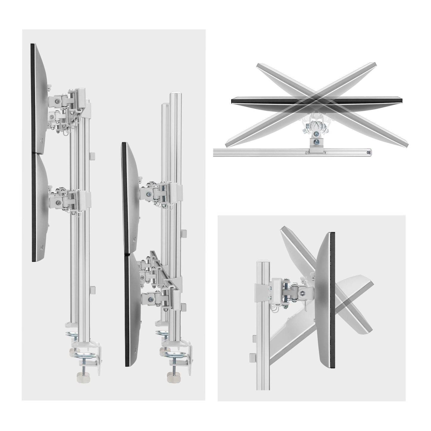 StarTech.com 6-MONITOR-ARM-A soporte para pantalla plana 81.3 cm (32") Escritorio Blanco