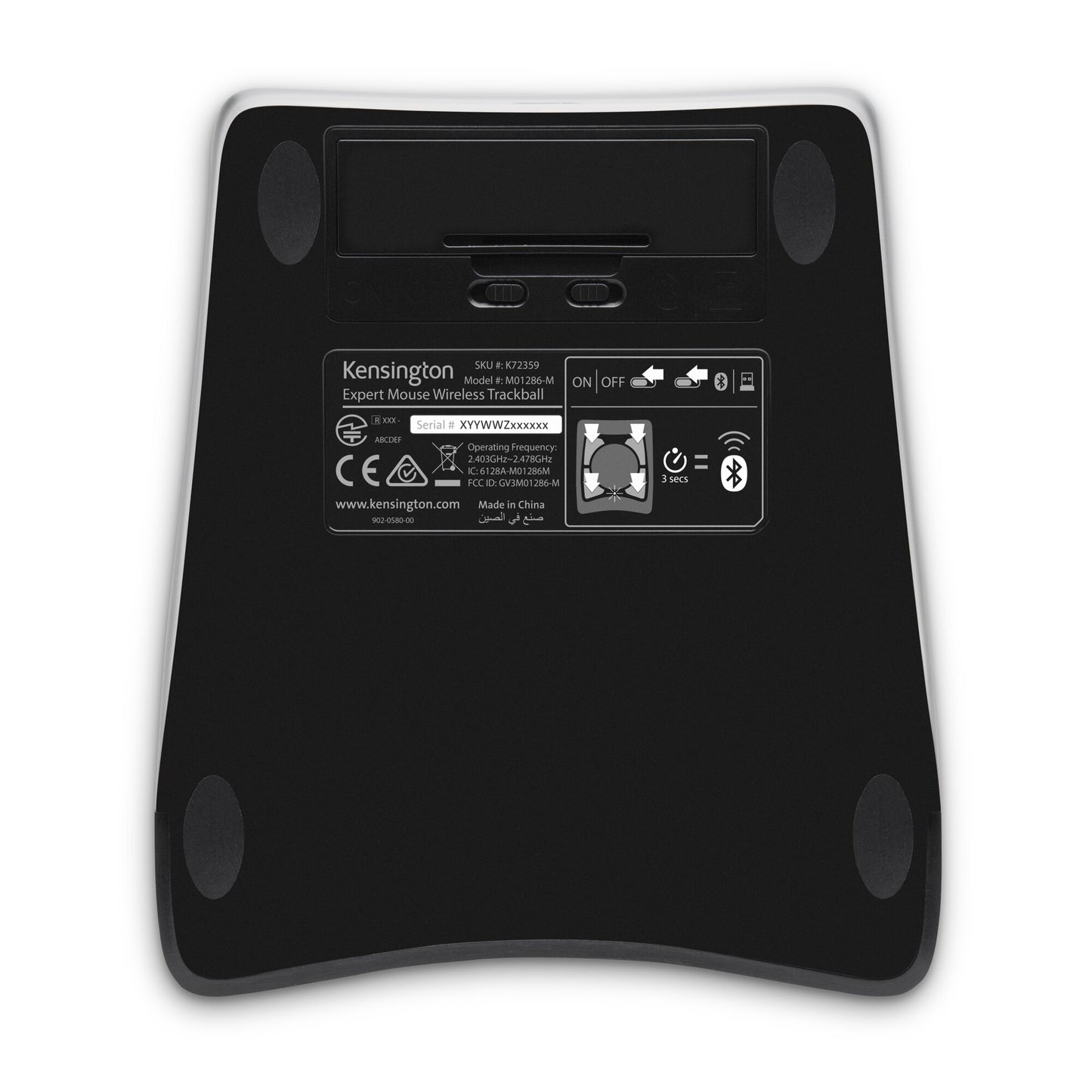 Kensington K72359WW ratón Ambidiestro RF inalámbrico + bluetooth Óptico 400 DPI