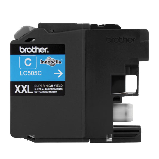 Tinta Brother LC505C Súper Alto Rendimiento Hasta 1300 Páginas Color Cian