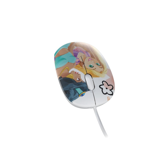 Mouse Alámbrico XTech  XTM-D406PS Ambidiestro Princesas Disney 3 Botones 1 Velocidad