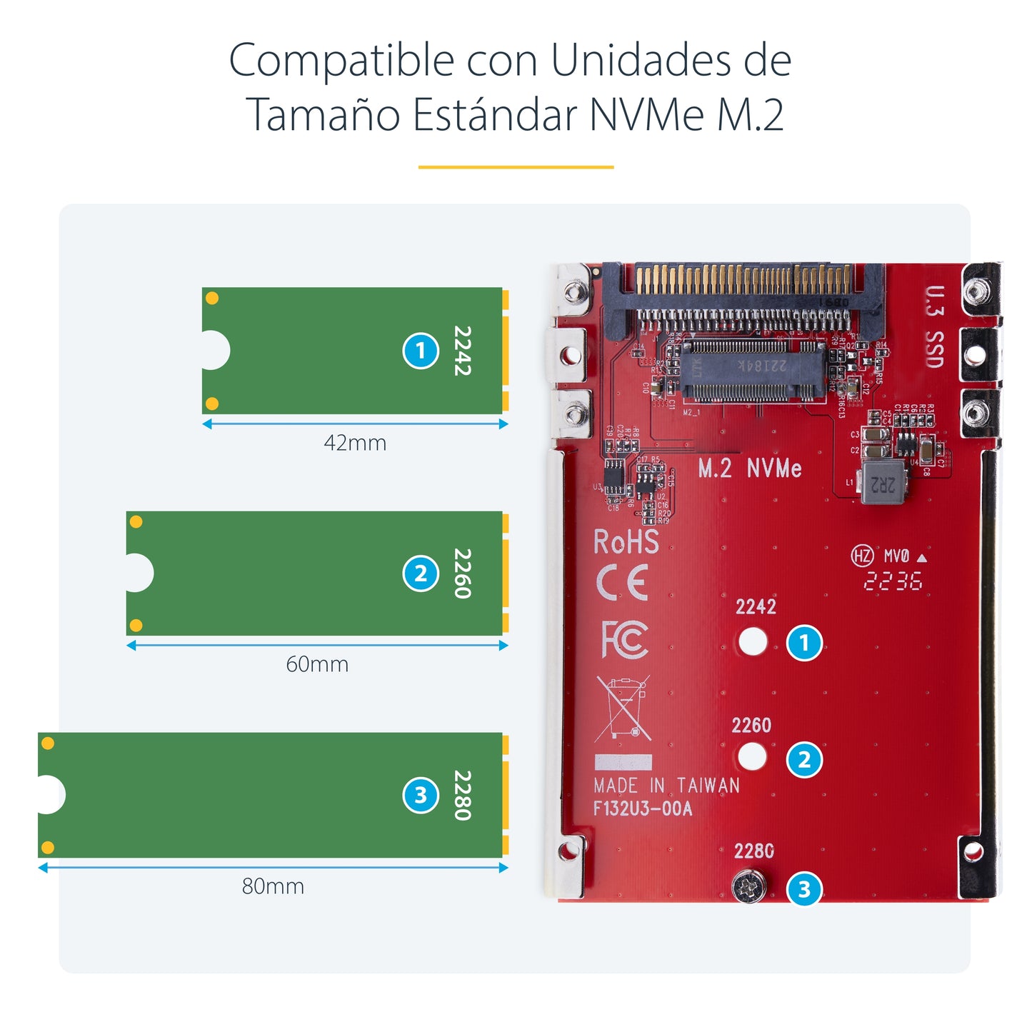 StarTech.com 1M25-U3-M2-ADAPTER tarjeta o adaptador de interfaz Interno