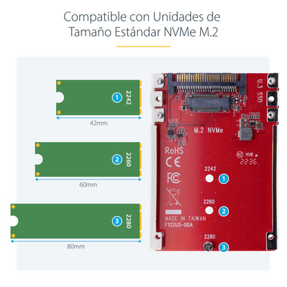 StarTech.com 1M25-U3-M2-ADAPTER tarjeta o adaptador de interfaz Interno