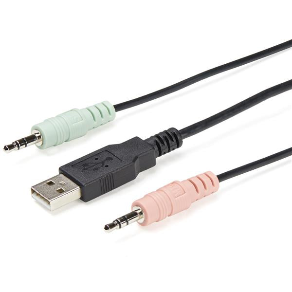 StarTech.com SV211DPUA4K interruptor KVM Negro