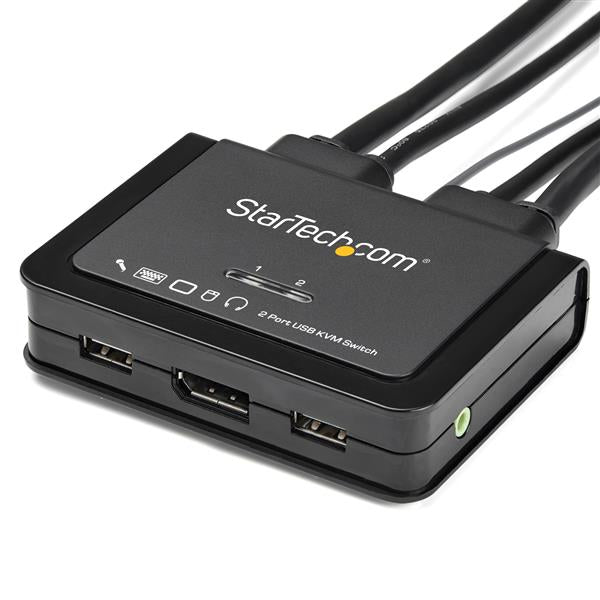 StarTech.com SV211DPUA4K interruptor KVM Negro
