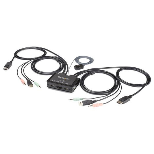 StarTech.com SV211DPUA4K interruptor KVM Negro
