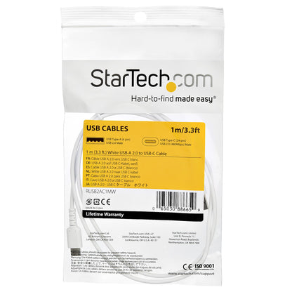 StarTech.com RUSB2AC1MW cable USB USB A USB C 0.48 Gbit/s